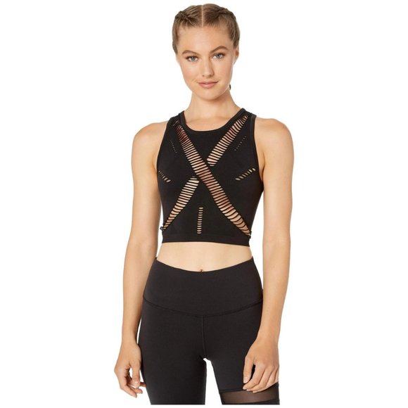 ALO Yoga Tops - NWT ALO Yoga Black Line Cropped Tank